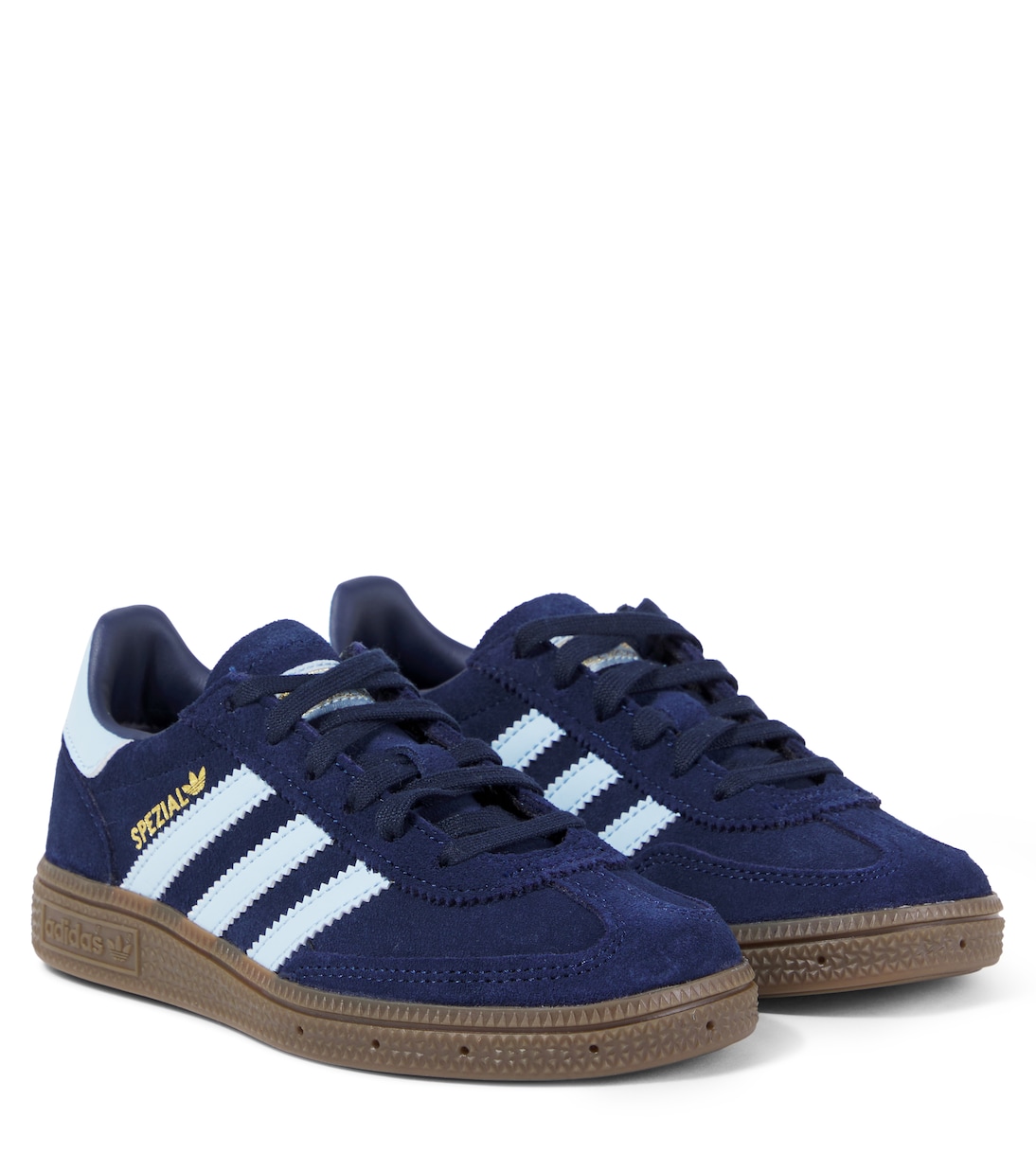 

Кроссовки Handball Spezial из замши Adidas Originals Kids, Collegiate Navy/Clear Sky/Gum 5