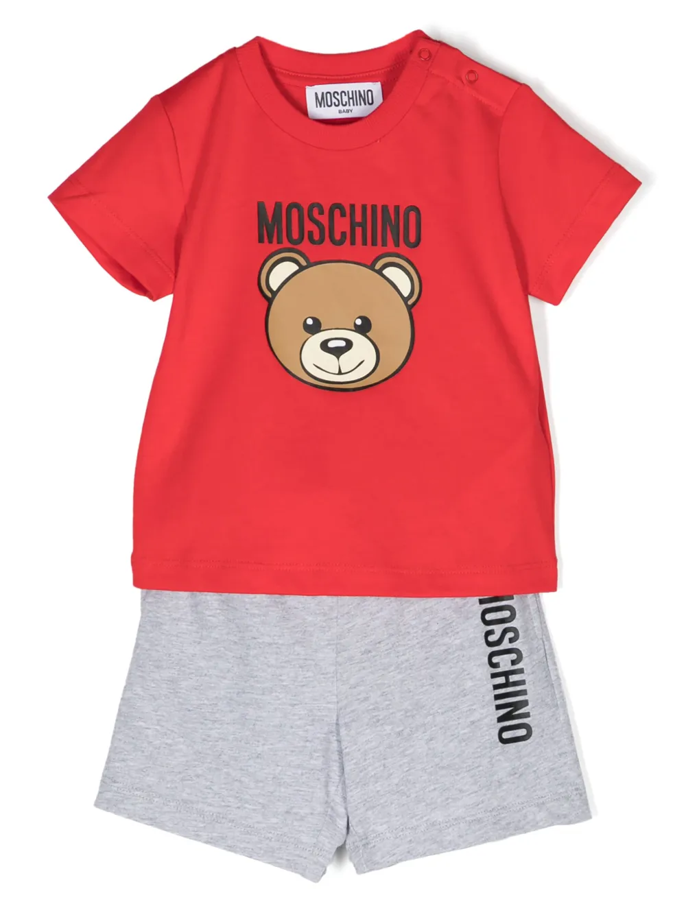 

Спортивный костюм с принтом Teddy Bear Moschino Kids, красный