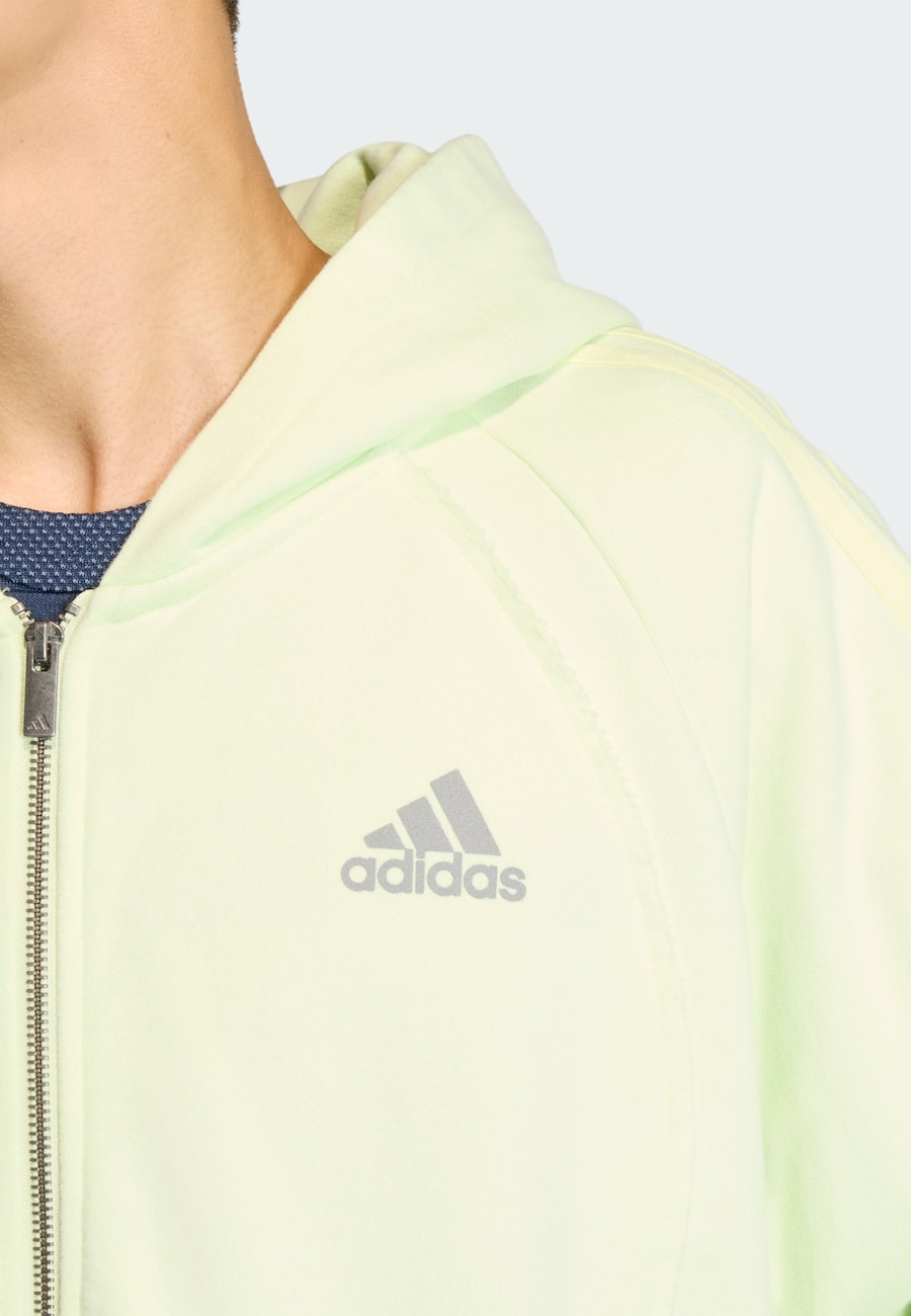 Толстовка с капюшоном на молнии ADIDAS ORIGINALS Adilenium Season 4 Teamgeist, светло-зеленый — фото 4