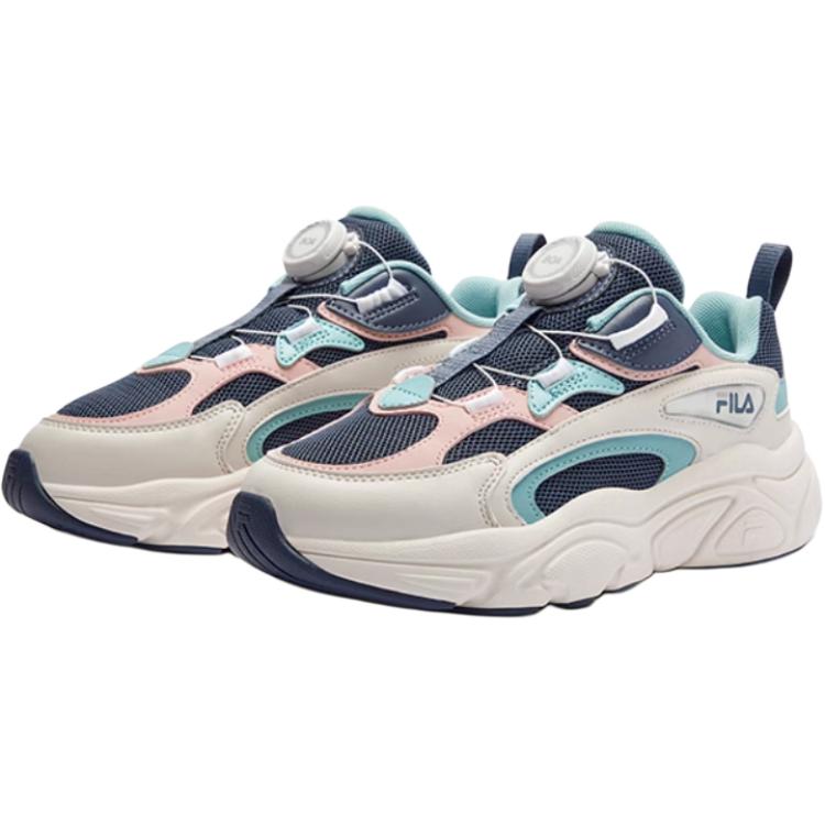 FILA KIDS Детские кроссовки с низким верхом, устойчивые к истиранию, темно-серые, синие — фото 2
