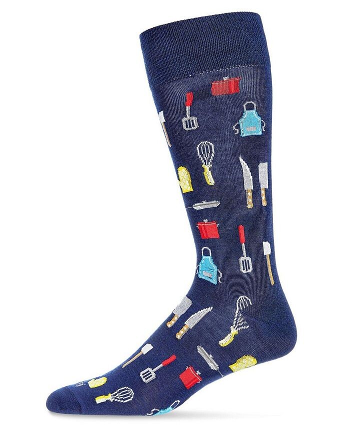 

Мужские носки Kitchen Crew из бамбука Novelty Crew Socks MeMoi, синий
