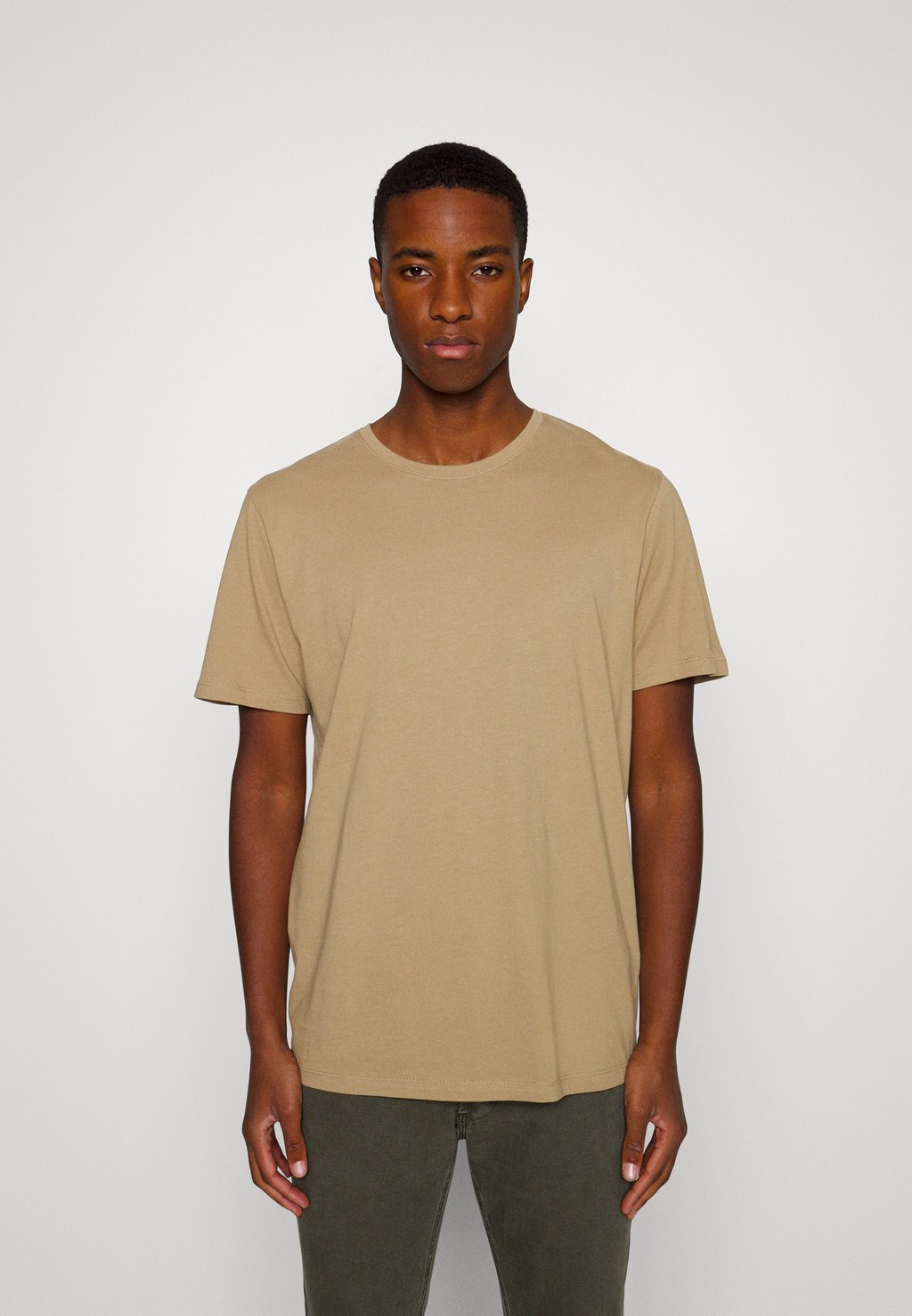 

Базовая футболка SLHASPEN O NECK TEE Selected Homme, бежевый