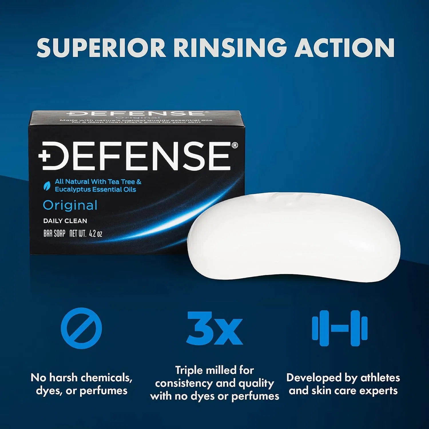 Антигрибковое мыло Defense Soap с маслом чайного дерева и эвкалипта, 12 шт. по 113 г Defense Soap — фото 2
