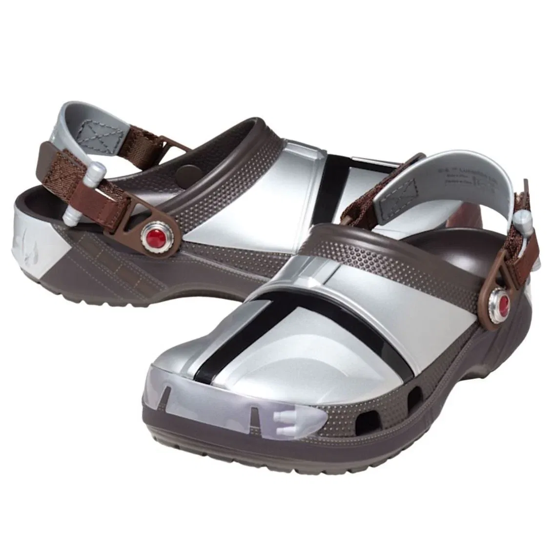 Сабо Crocs x Star Wars Classic Clog 'Mandalorian' 212997-90H, серебро — фото 2