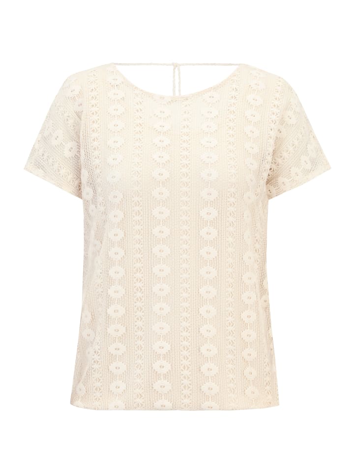 

CARTOON Кружевной топ со спущенными плечами в цвете «эгг-ног»