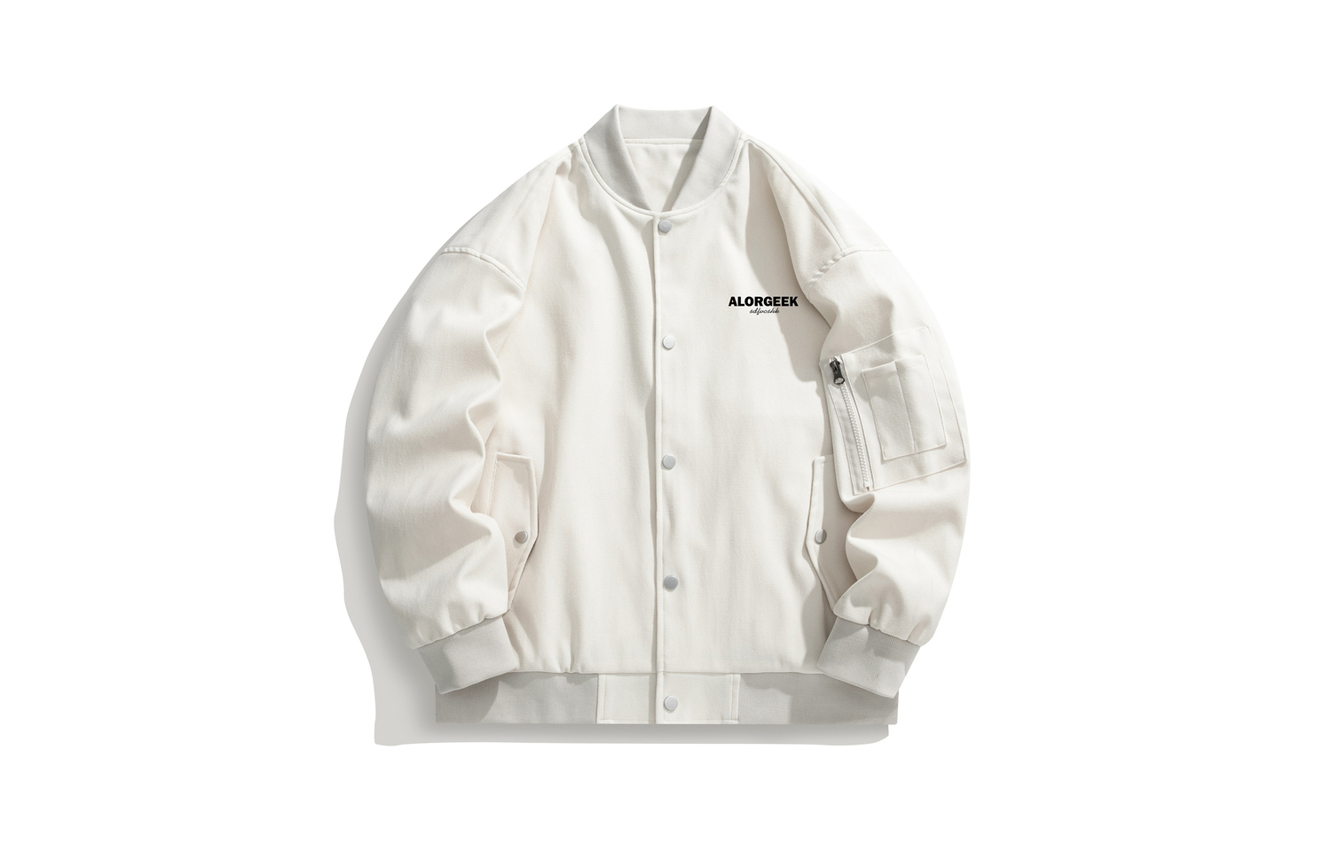 

Бейсбольная куртка Unisex ALORGEEK, тёмно-серый (водонепроницаемая)