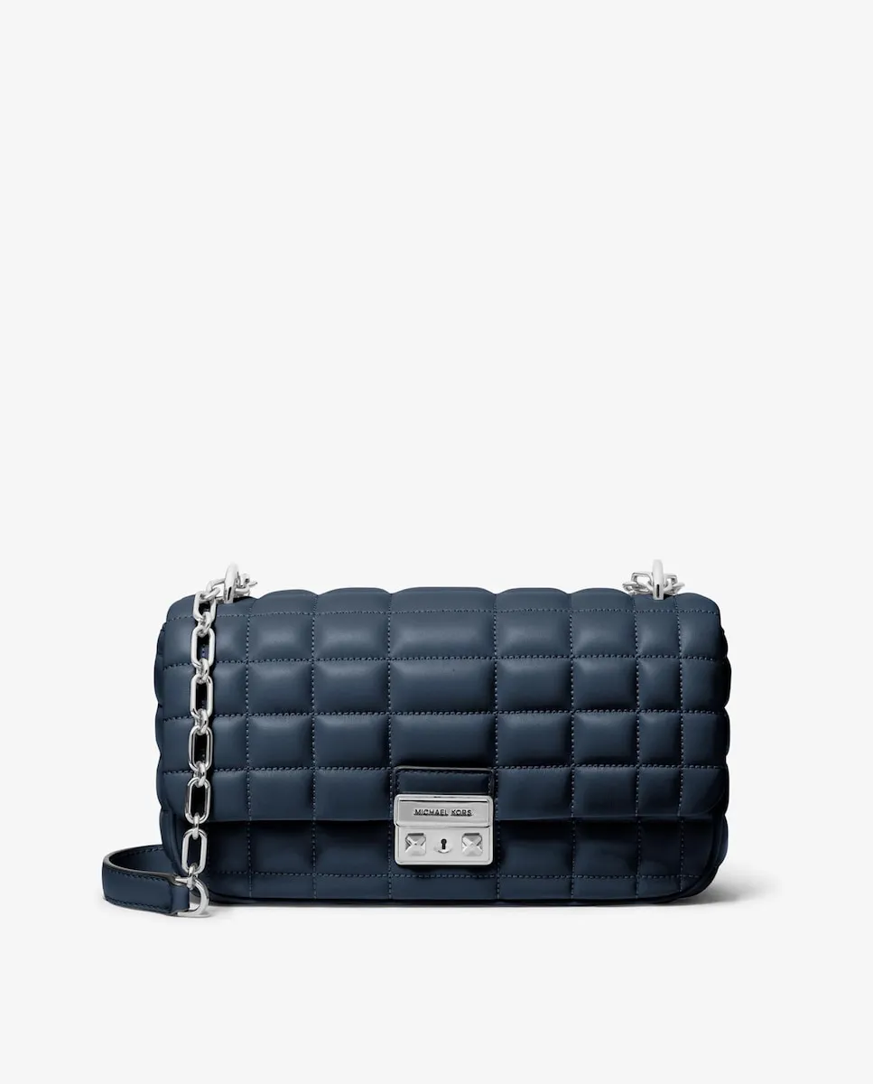 

Сумка через плечо из стеганой кожи Tribeca Michael Michael Kors, тёмно-синий
