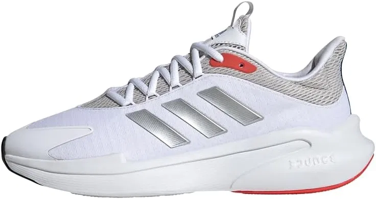 Мужские кроссовки Adidas Alphaedge + для бега, White Silver Metallic Bright Red