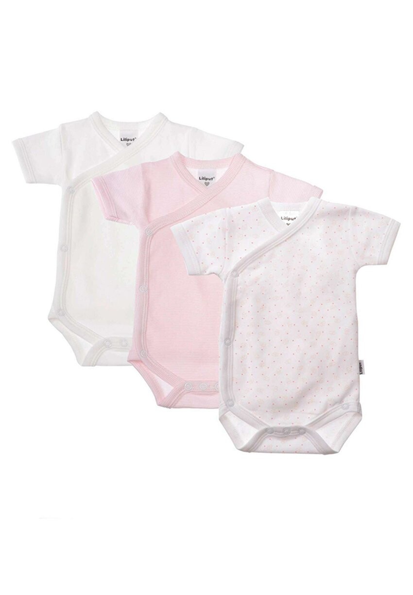 

Боди SET 3 Liliput, цвет weiß rosa gestreift druck herz