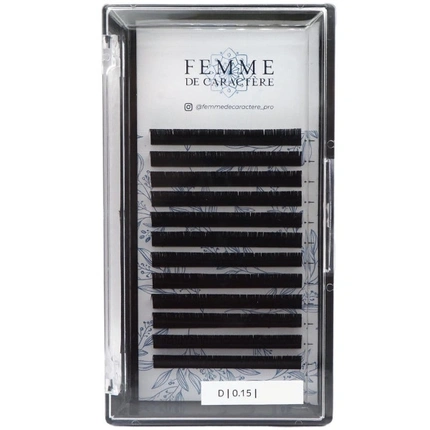 

Наращивание ресниц Femme De Caractere Classic Eyelash Extensions 13mm 0.15-D Femme De Caractère