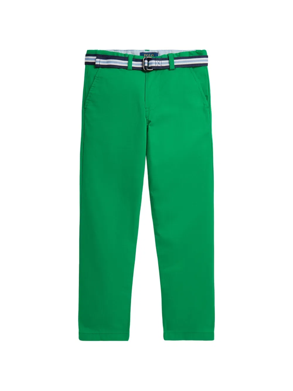 Брюки с вышитым логотипом и петлями для ремня Polo Ralph Lauren Kids, зеленый