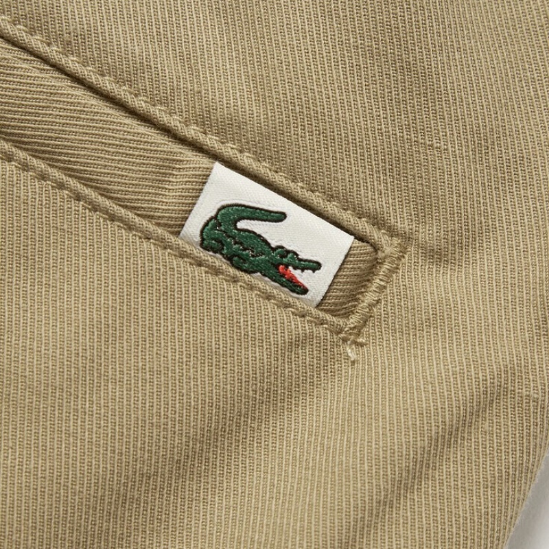 LACOSTE Повседневные шорты мужские CB8/Camel — фото 4