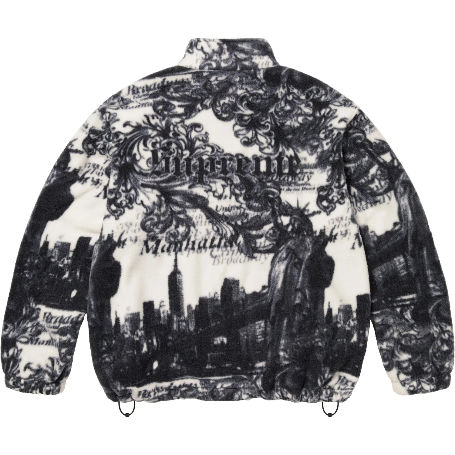 Флисовая куртка New York, осень-зима 2025, неделя 2016, унисекс Supreme, розовый/розовый — фото 3