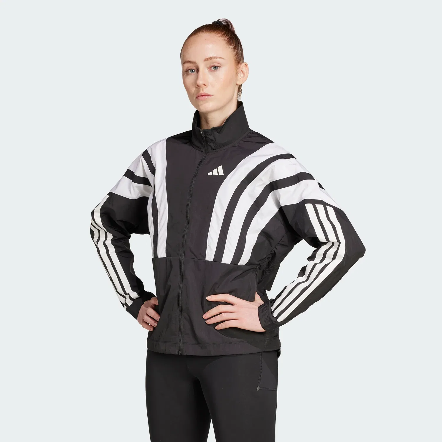 Женская беговая куртка adidas Adizero Archive, черный