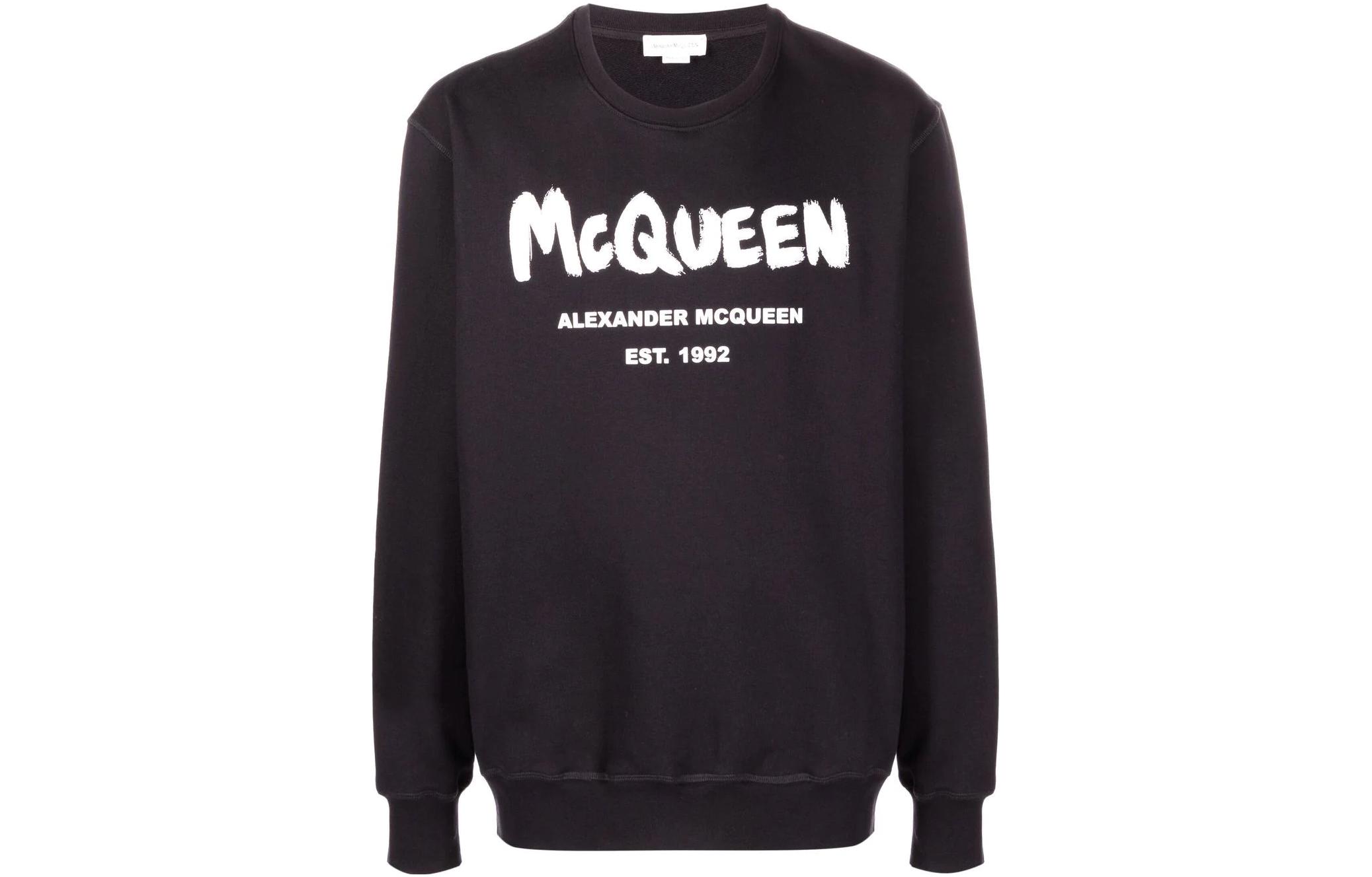 

Alexander McQueen Толстовка Stussy X Cactus Plant Flea Market Sport с длинным рукавом, черная