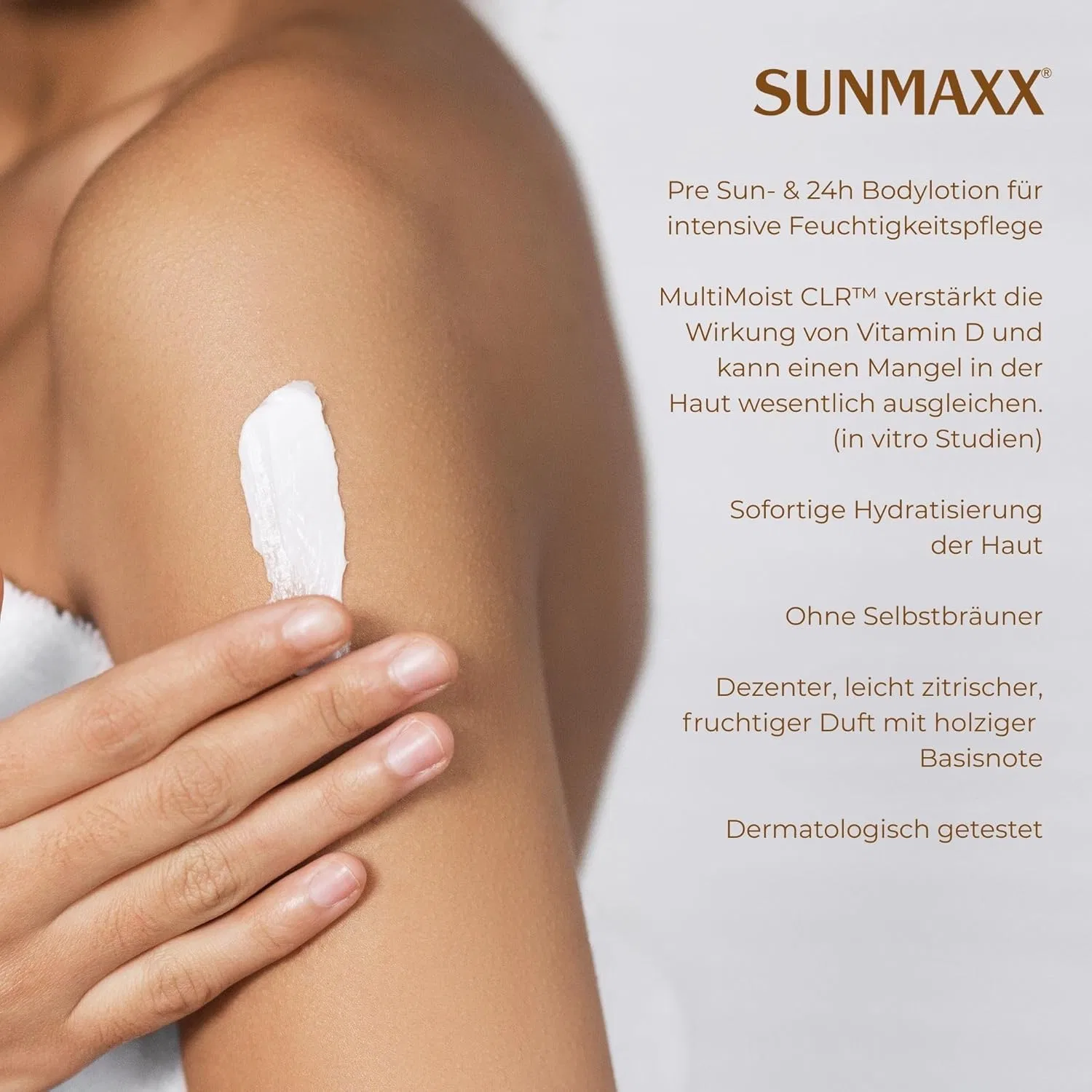 Лосьон для тела SUNMAXX TANTASTIC VITATAN D до загара и 24-часового увлажнения Sunmaxx — фото 2