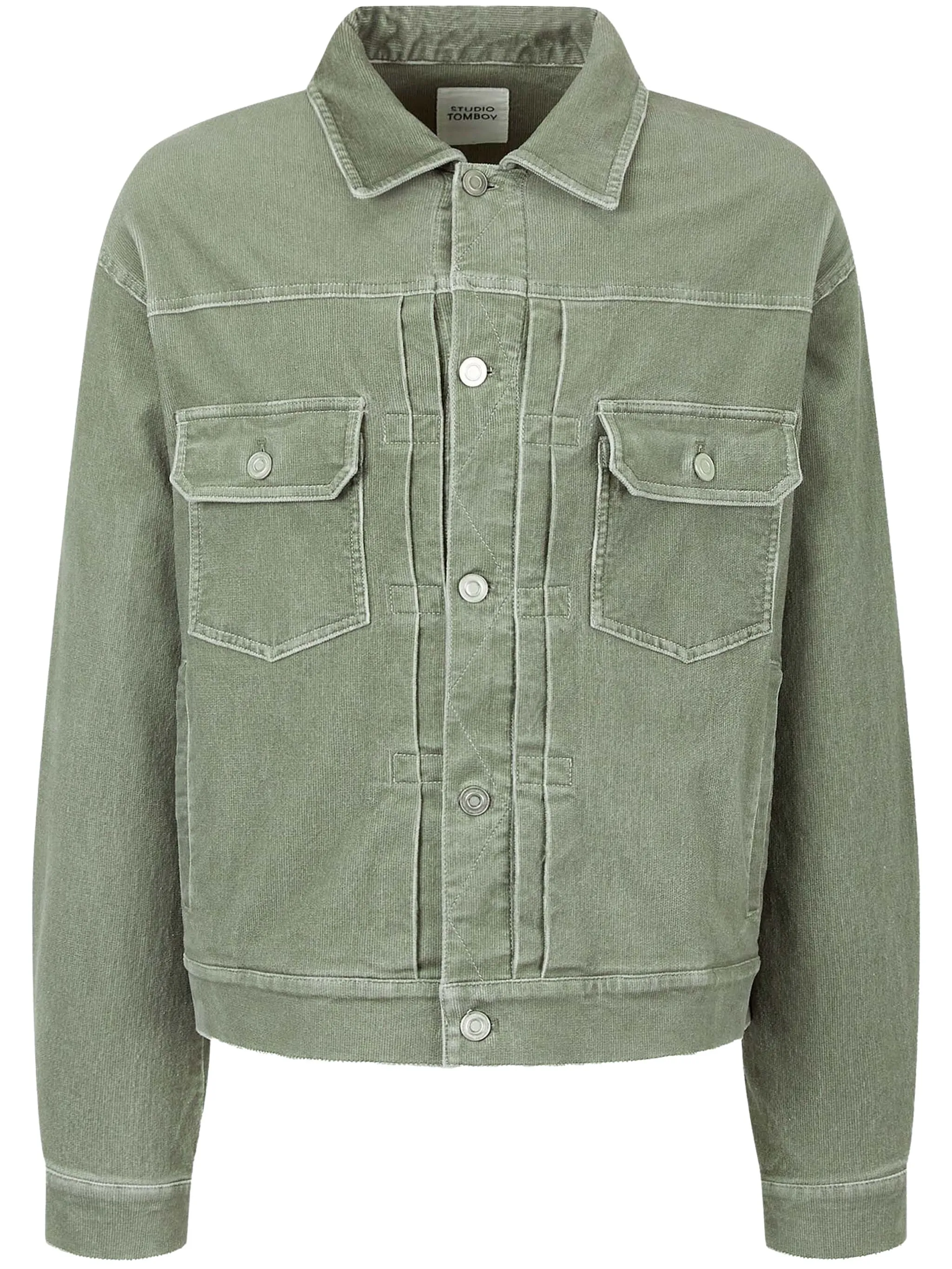 

Вельветовая куртка-рубашка Studio Tomboy, зеленый