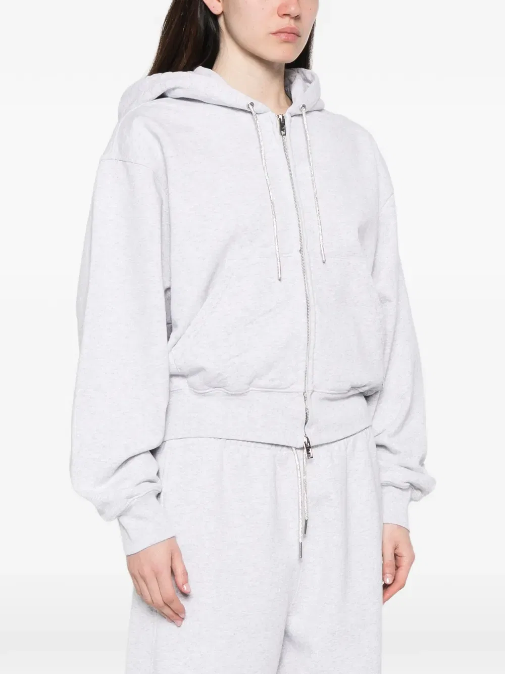 Толстовка на молнии Alexander Wang, серый — фото 3