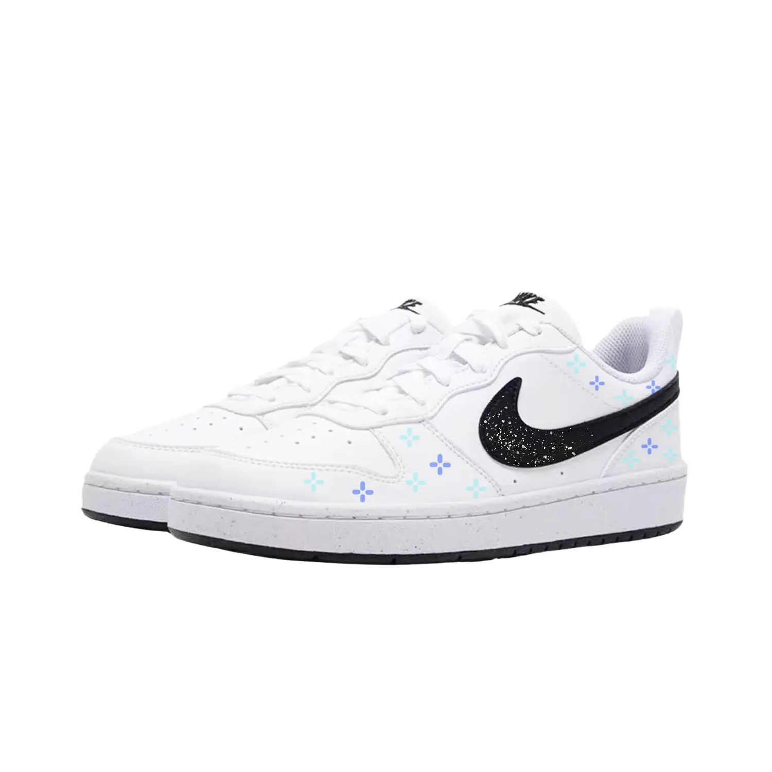 Nike Court Borough Mirror Frost Blue Synthetic Leather Abrasion Resistant Slip Resistant Low top Skateboard Shoes Blue — фото 4