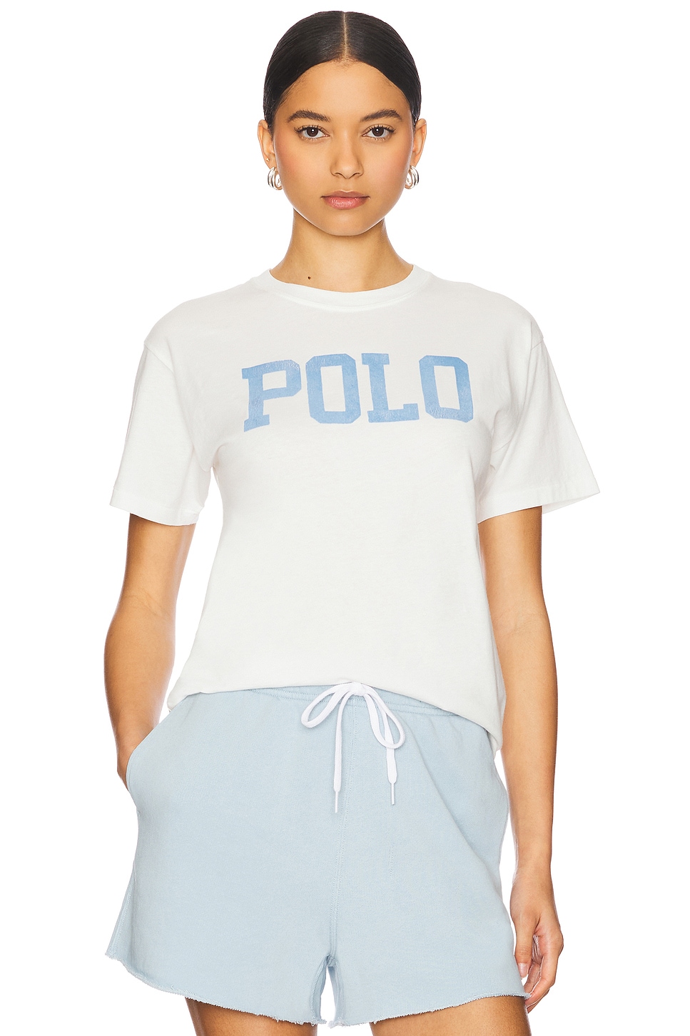 

Футболка с коротким рукавом и круглым вырезом Polo Ralph Lauren, antique white