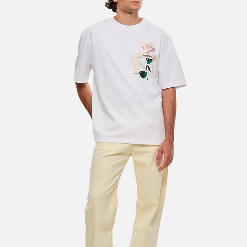 Футболка мужская белая Jacquemus, белый — фото 4