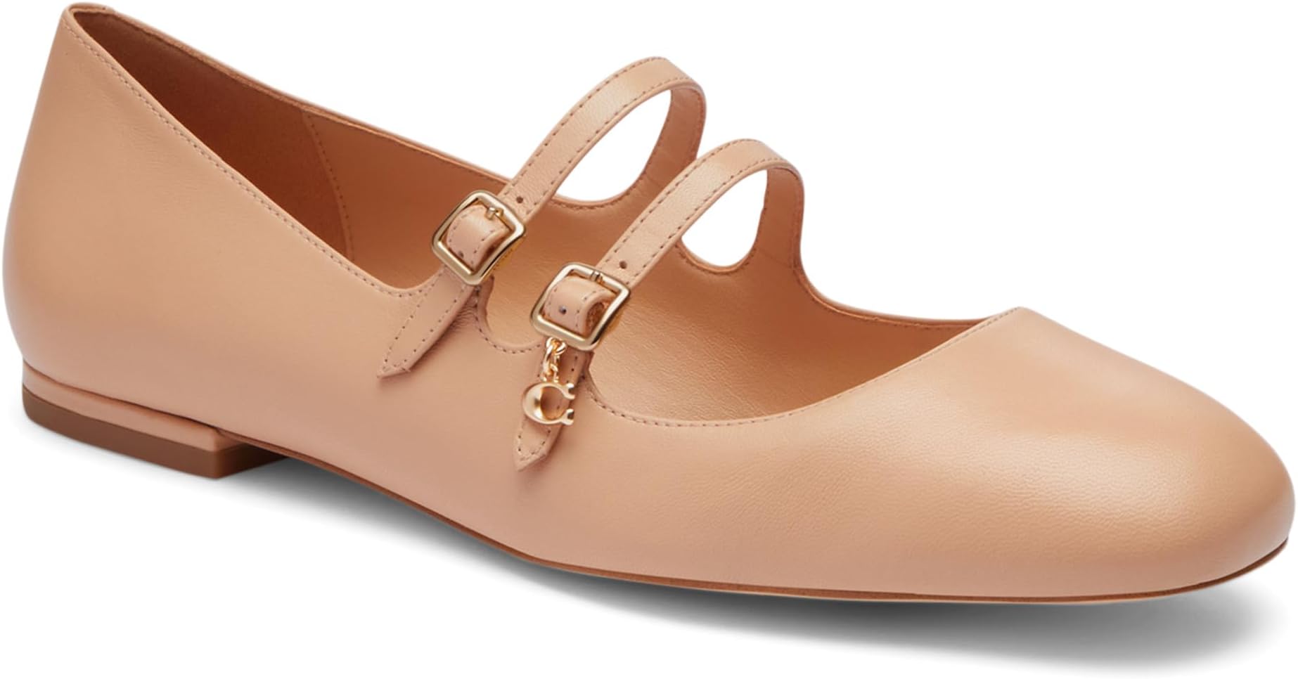 Балетки COACH Whitley Leather Mary Jane, цвет Beechwood