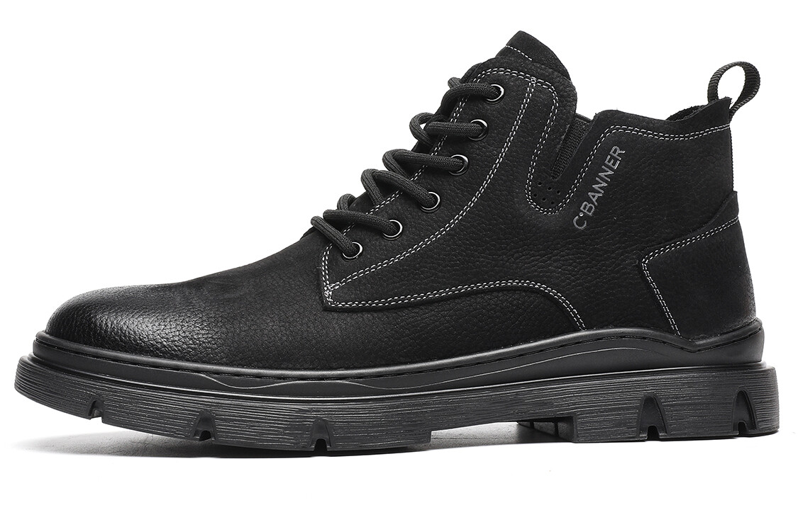 

Мужские туфли CВ°BANNER Men's Casual Shoes Men Mid-Top Black
