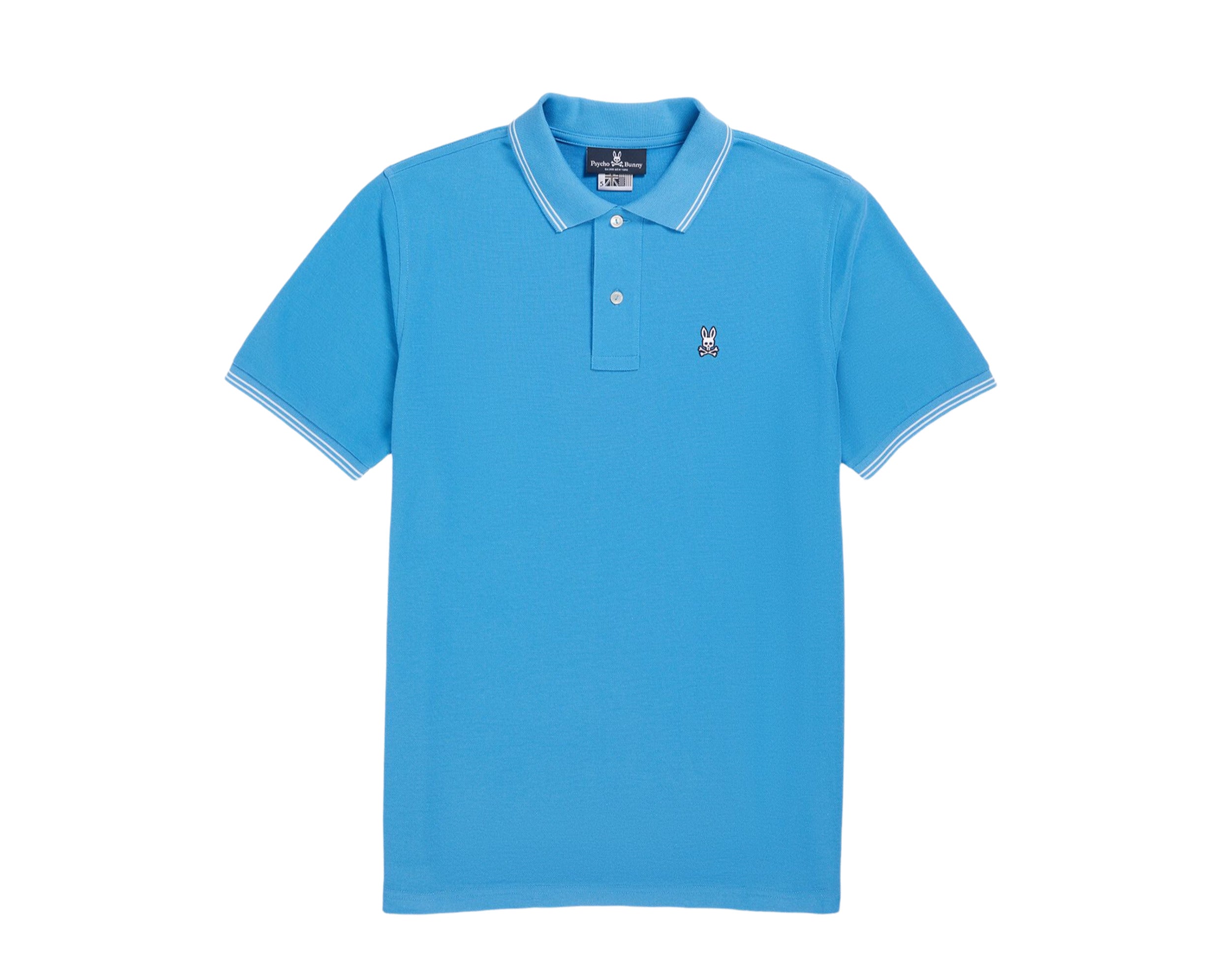 

Мужская рубашка Psycho Bunny Logan Polo Cornflower B6K136U1PC-CFR, синий