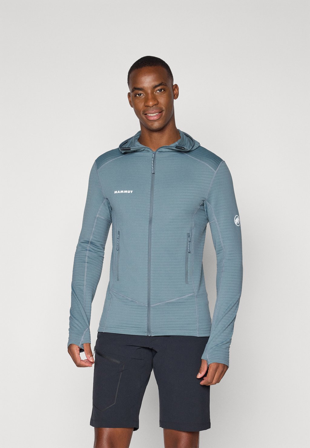 

Тренировочная куртка TAISS LIGHT HOODED JACKET Mammut, сине-серый