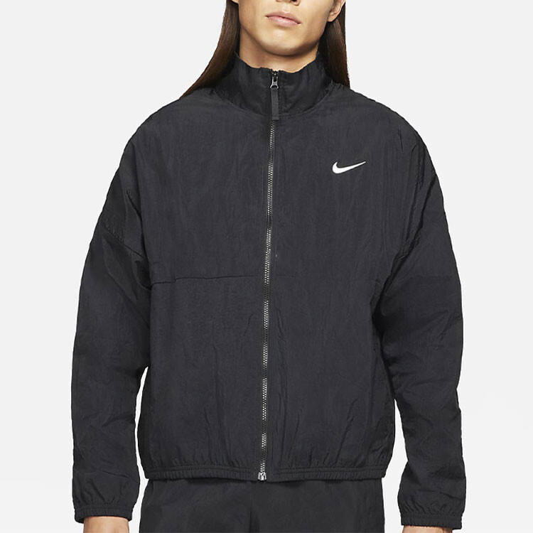 Куртка мужская Nike спортивная с принтом на спине, черный — фото 2