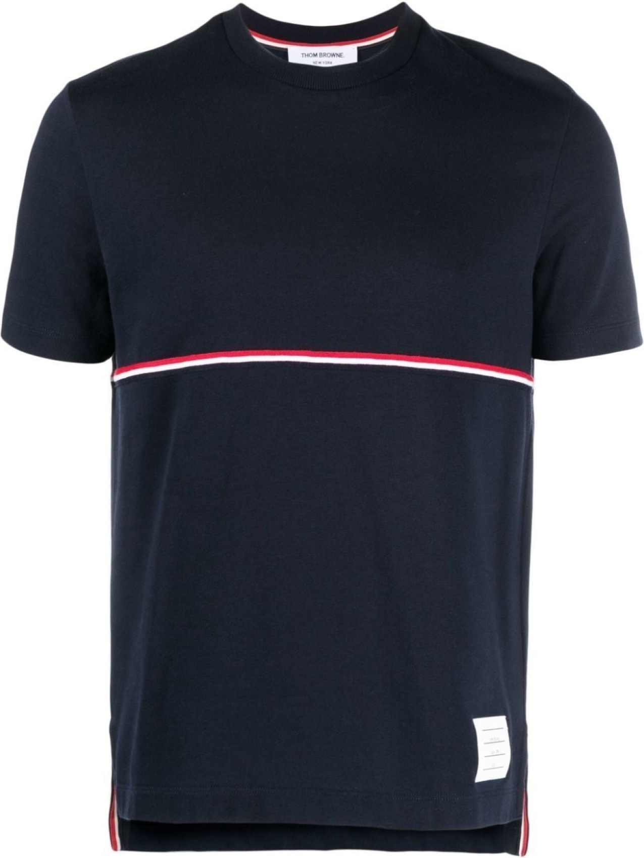 

Thom Browne RWB stripe T-shirt, синий