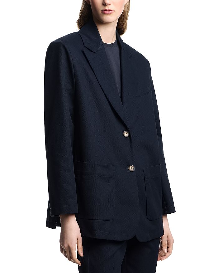 

Однобортный блейзер Emporio Armani, синий