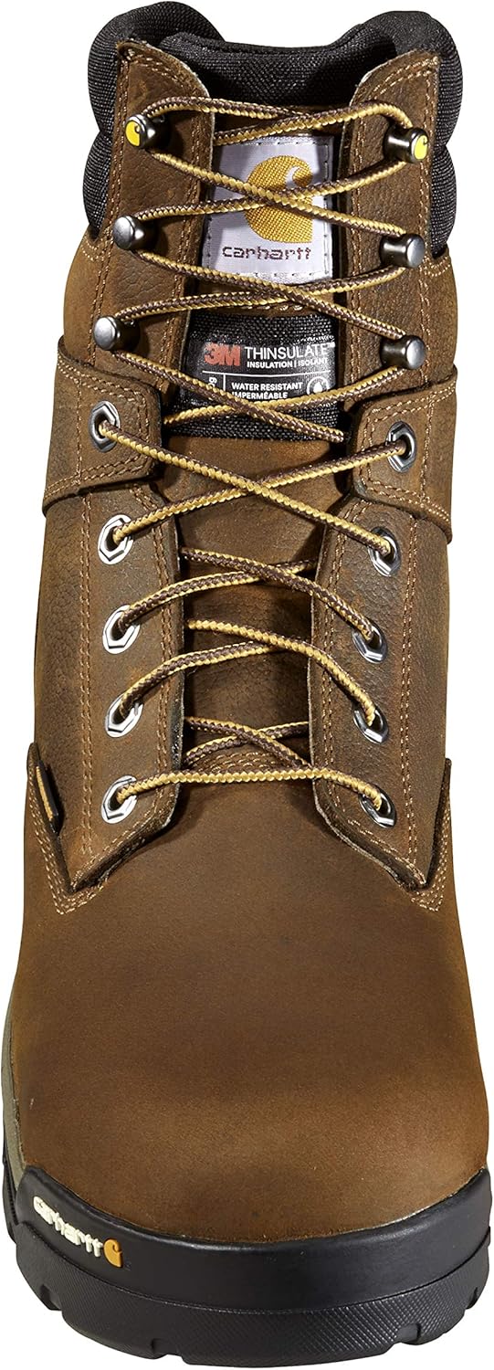 Carhartt мужские утепленные водонепроницаемые рабочие ботинки Ground Force, Bison Brown Oil Tan — фото 2