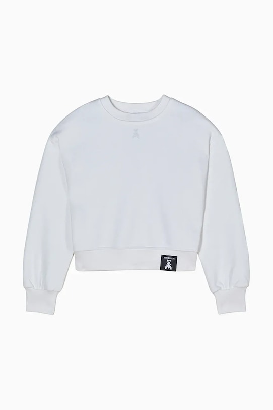 

Детская хлопковая толстовка J315 Patrizia Pepe, белый