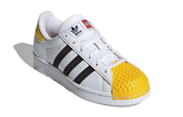 Кроссовки lego x superstar j Adidas, белый — фото 3