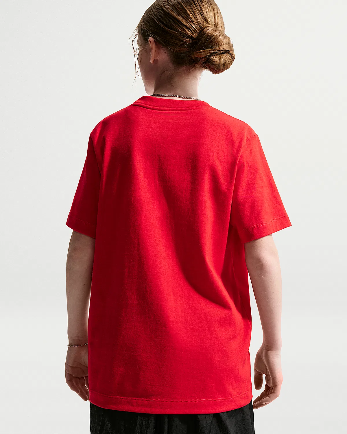 Детская футболка Nike Sportswear, University Red/Black/White — фото 2