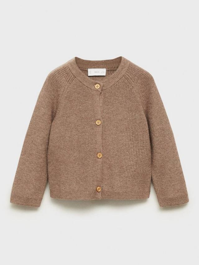 

Детский кардиган-бридж Mango, цвет Medium Brown