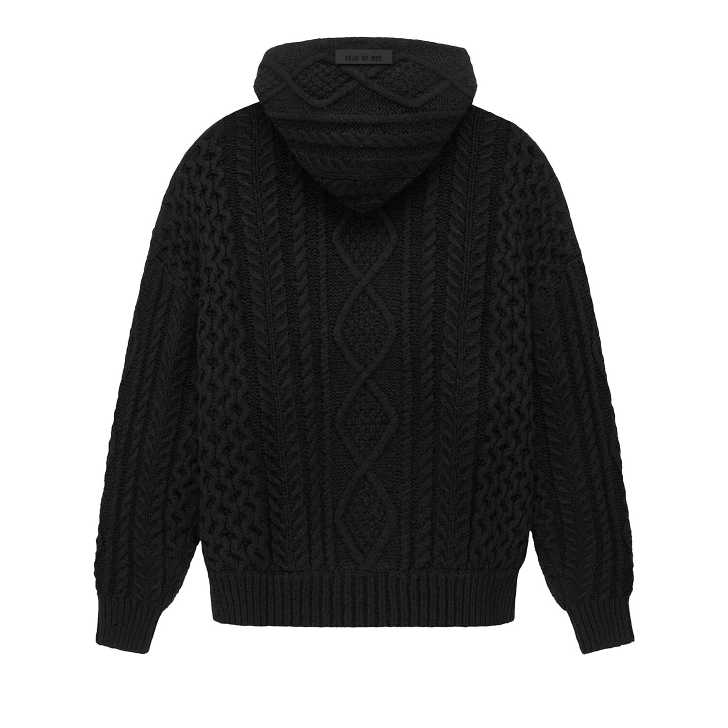 Толстовка вязанной вязки Fear of God Essentials Jet Black — фото 2