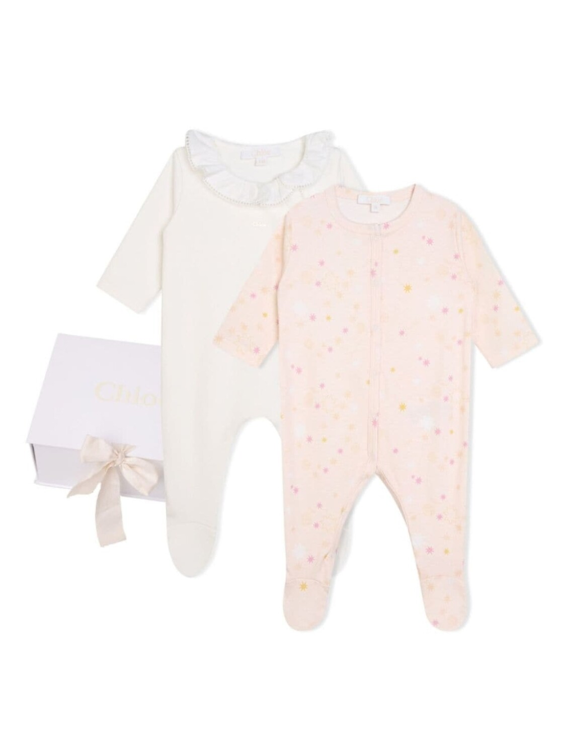 

Chloé Kids пижама с оборками, розовый