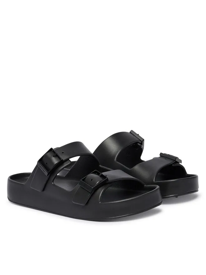 Calvin Klein Мюли Ergon Eva Double Bar Sandal HM0HM02116, черные — фото 2