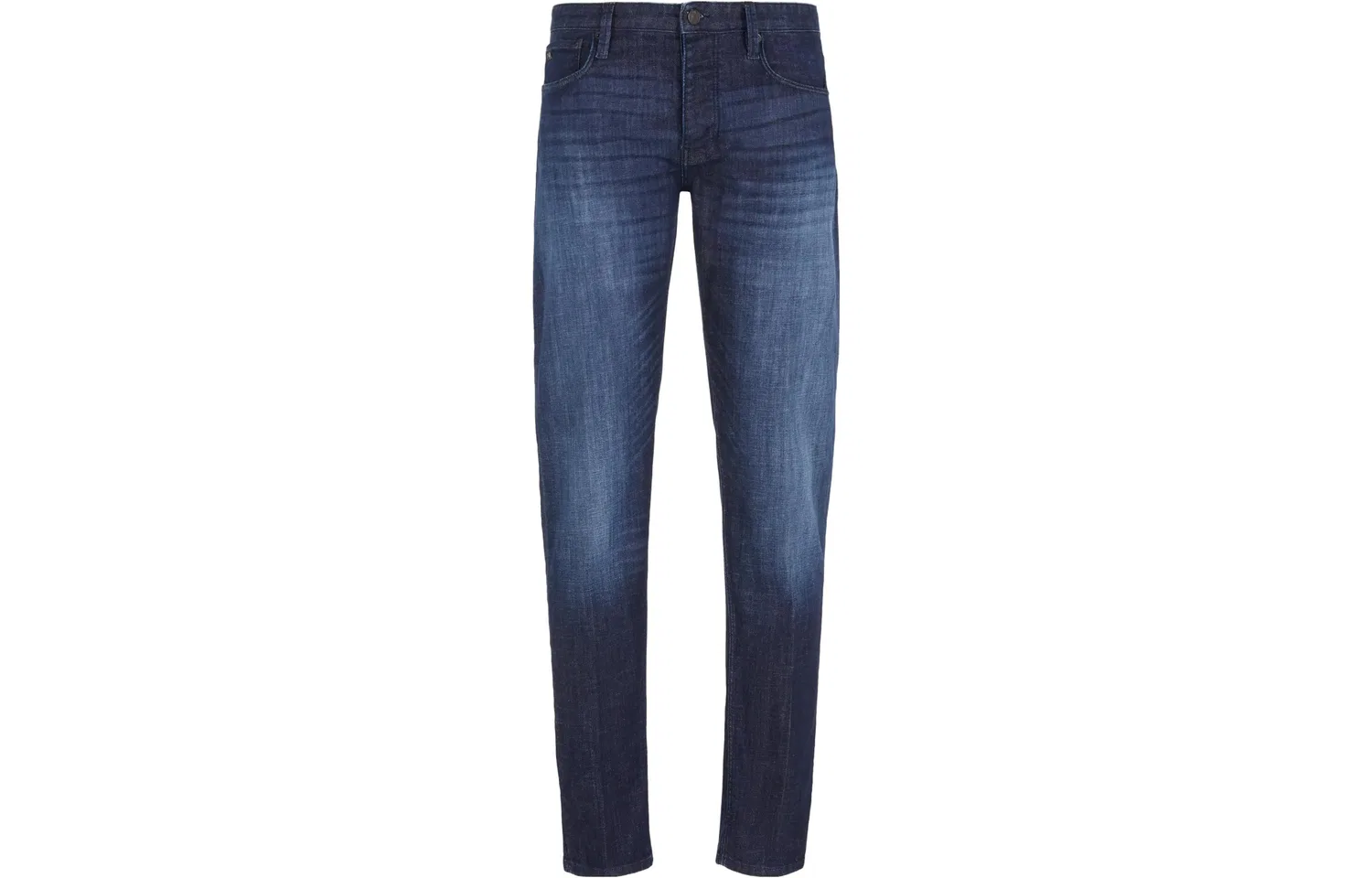 Джинсы прямого кроя с логотипом Emporio Armani Denim Blue — фото 3