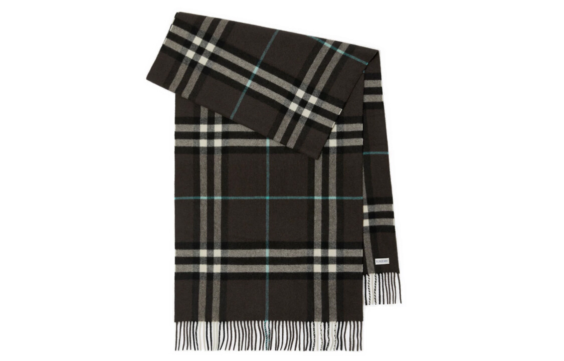 

Шарф женский Burberry вязаный, коричневый / черный