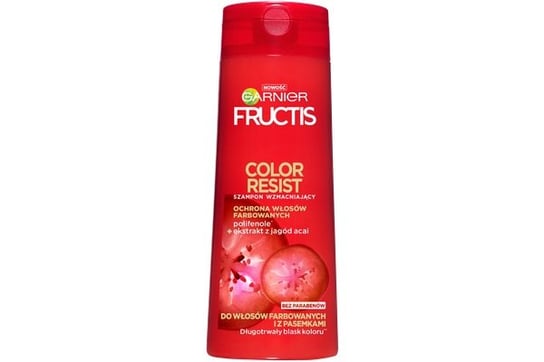 

Укрепляющий шампунь для окрашенных и мелированных волос, 250 мл Garnier, Fructis Color Resist