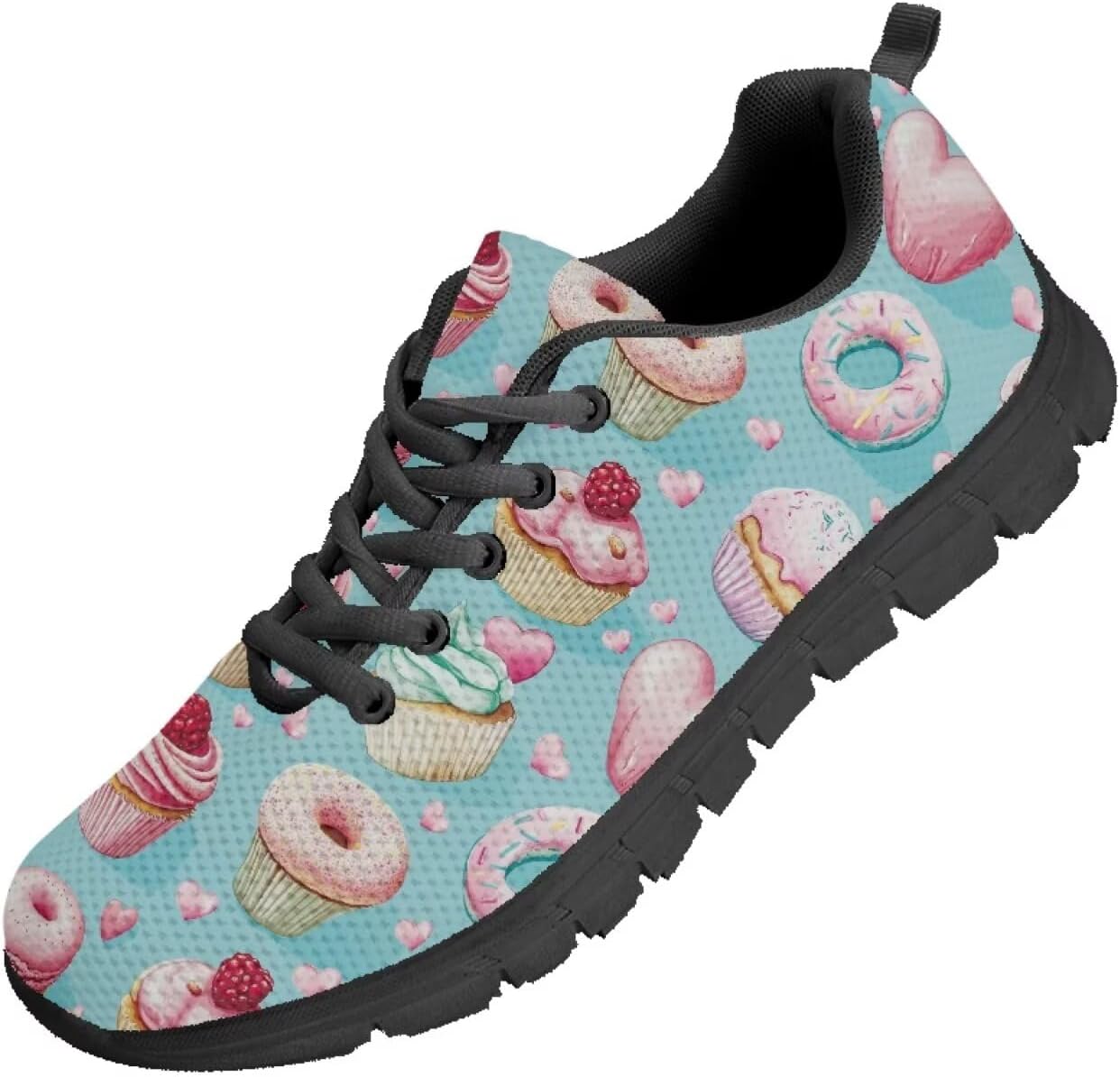 

Мужские прогулочные кроссовки Funnydude Funny Print, повседневные теннисные туфли, мягкие и удобные кроссовки, Doughnut