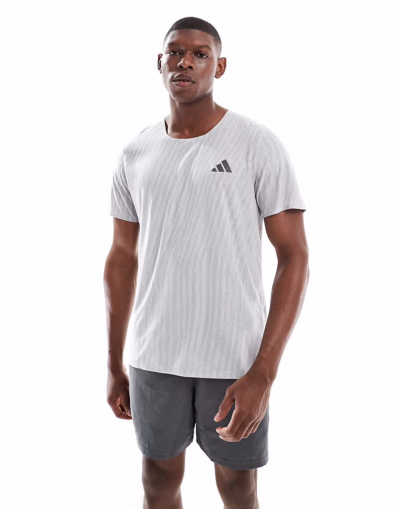 

Футболка Adidas performance Adi365 running climacool+ в серебристо-белом цвете