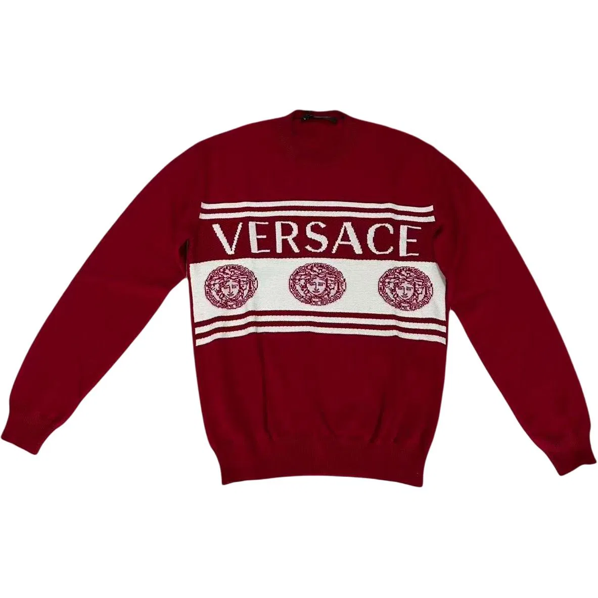 Свитер мужской Red с круглым вырезом VERSACE
