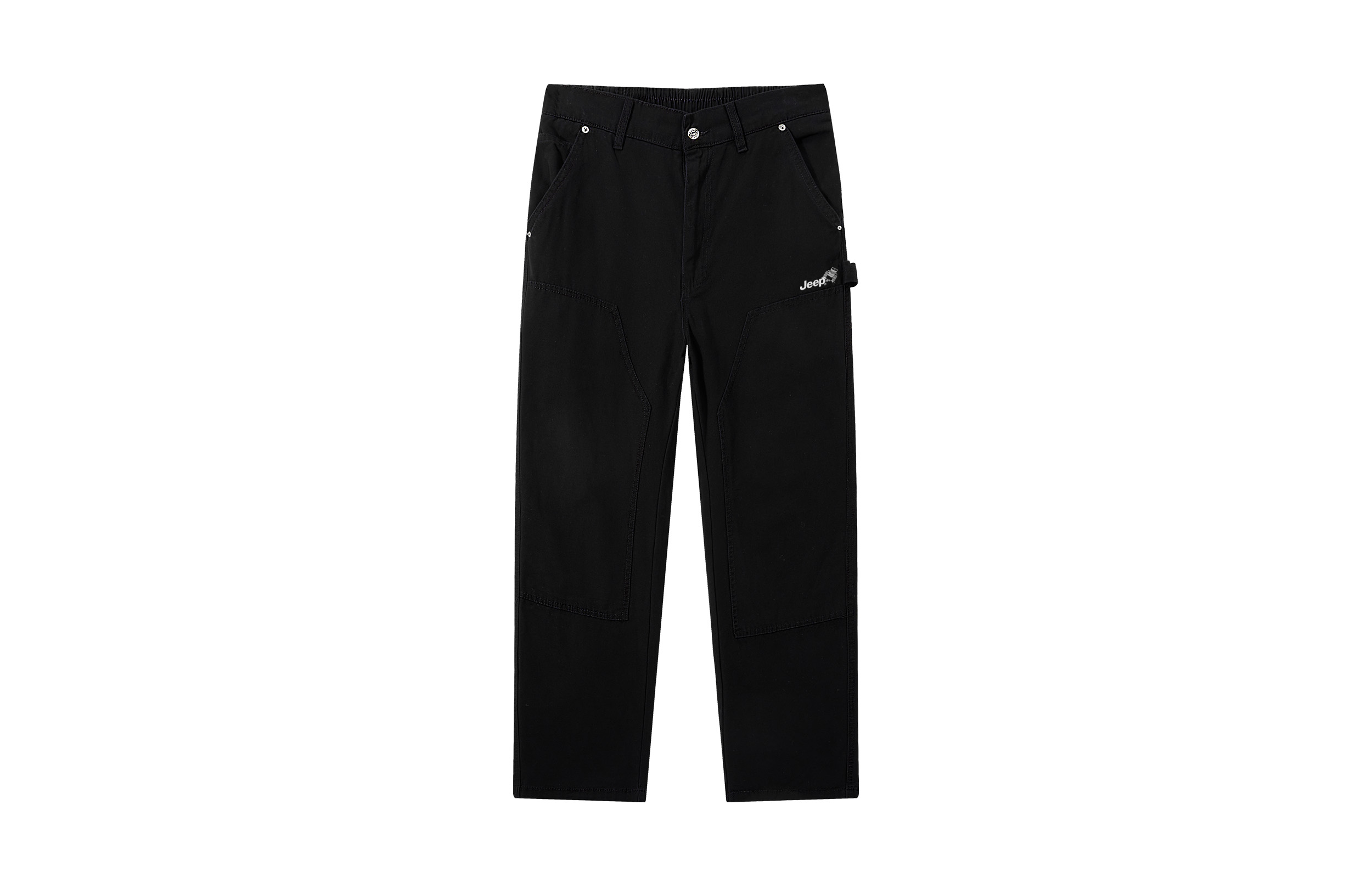 

Повседневные брюки Unisex тонкие прямого кроя Jeep, pure черный