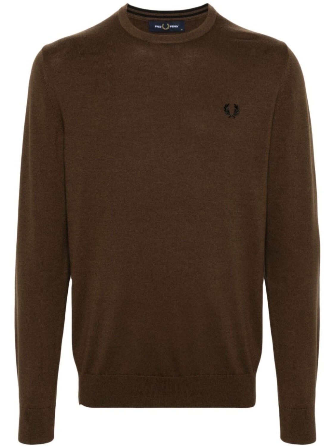 

Fred Perry джемпер с вышитым логотипом, коричневый