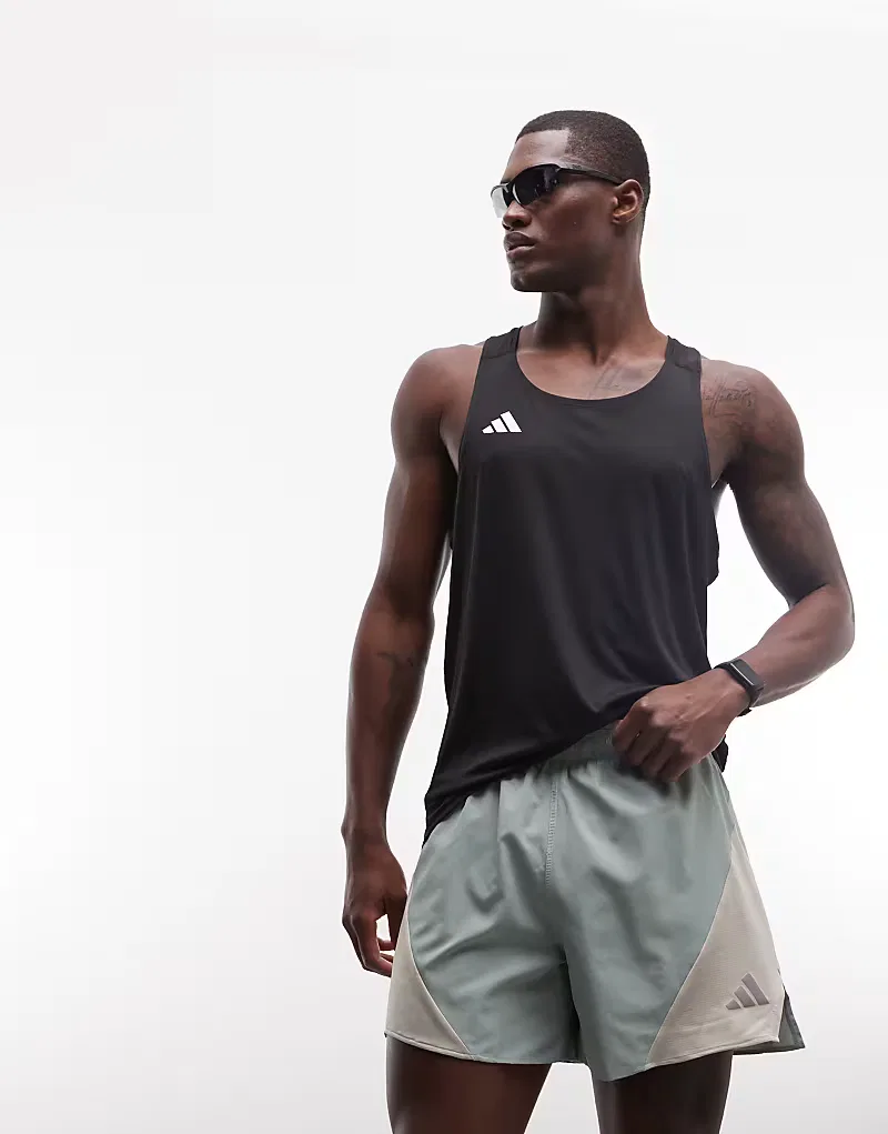 Беговые шорты Adidas Performance ADI365, серо-зеленый — фото 2