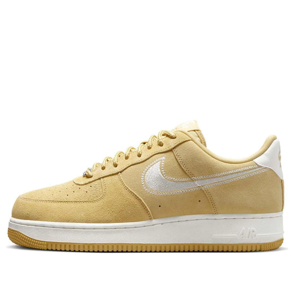 

Кроссовки air force 1 low buff gold sail embroidered swoosh' Nike, золотой